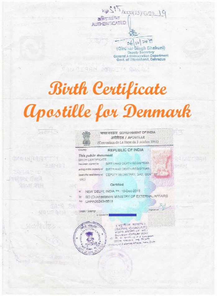 Birth Certificate Apostille in India