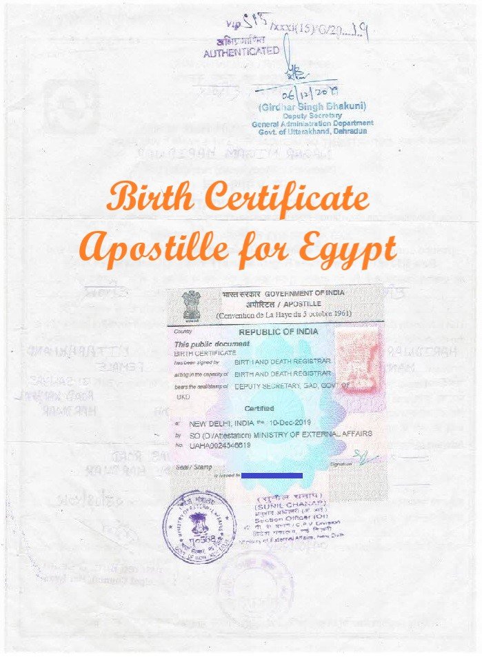 Birth Certificate Apostille in India