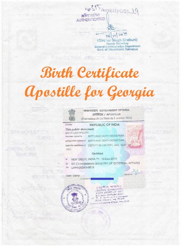 Birth Certificate Apostille in India