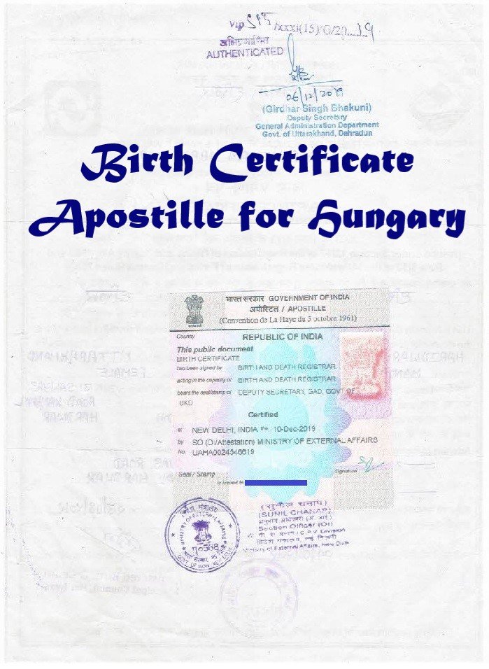 Birth Certificate Apostille in India