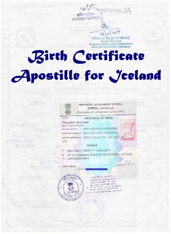 Birth Certificate Apostille in India