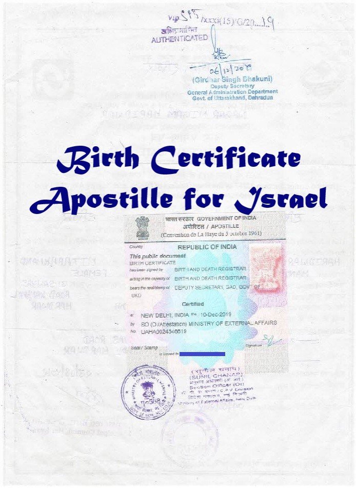 Birth Certificate Apostille in India