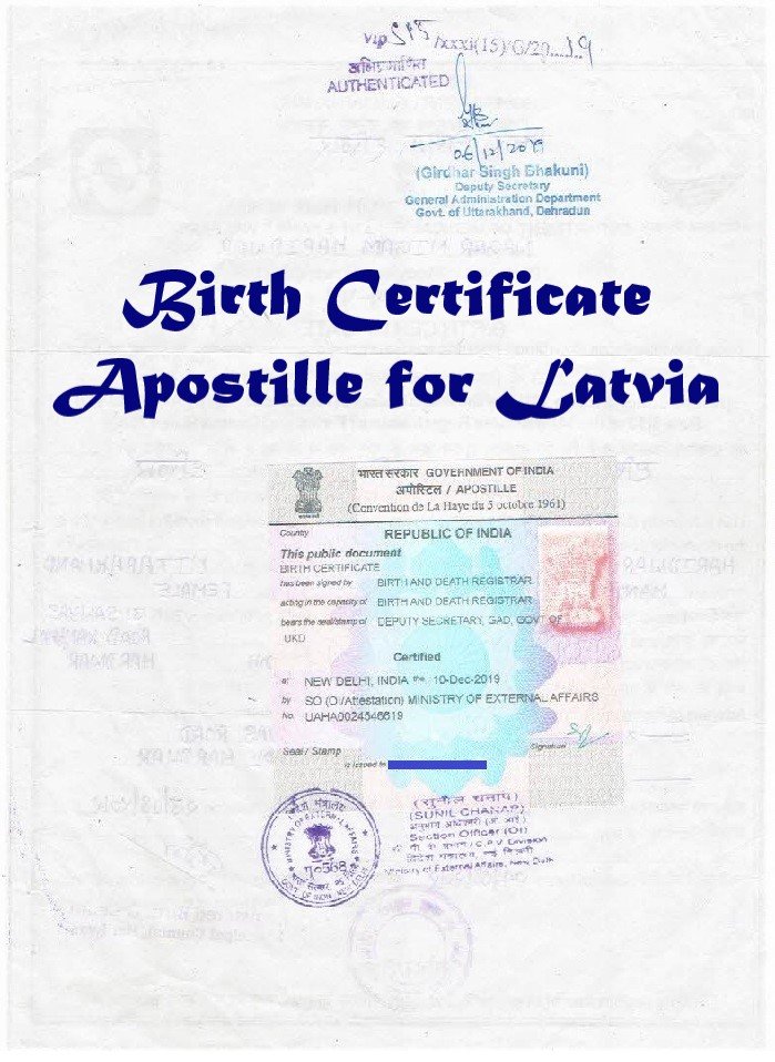 Birth Certificate Apostille in India