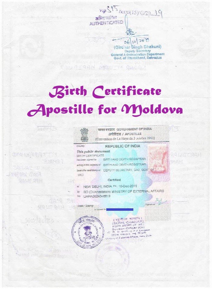 Birth Certificate Apostille in India