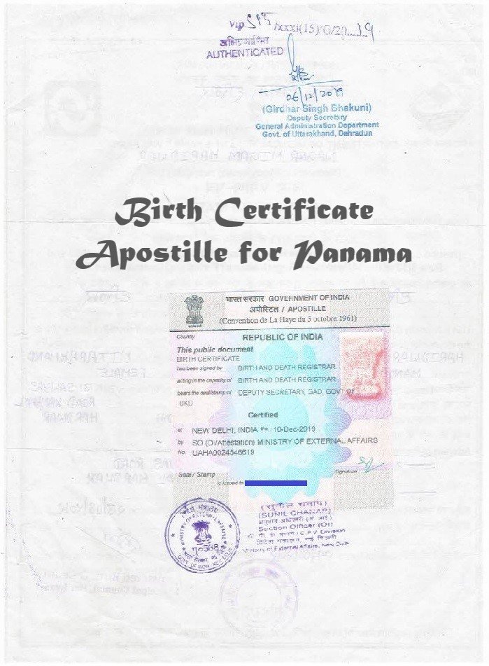 Birth Certificate Apostille in India