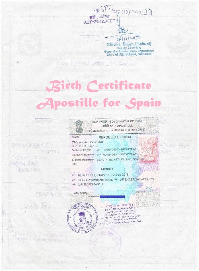 Birth Certificate Apostille in India