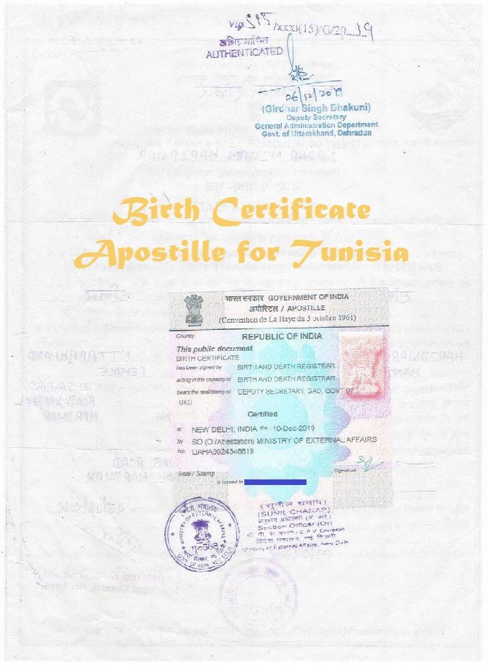 Birth Certificate Apostille in India