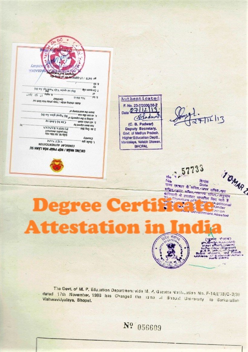 Degree Certificate Attestation for Comoros in Delhi, India
