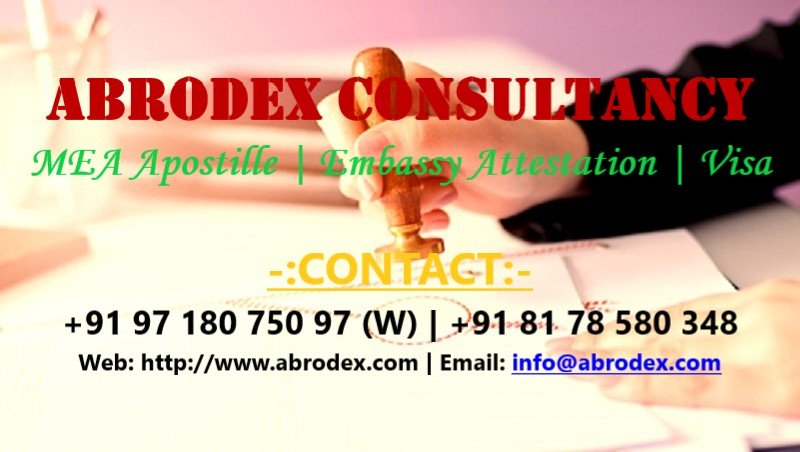 Marriage Certificate Apostille Attestation from MEA
