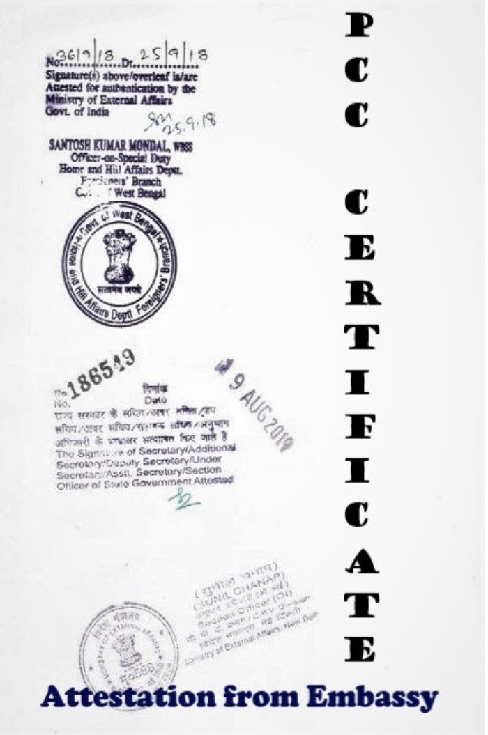 PCC Certificate Attestation from Chad Embassy