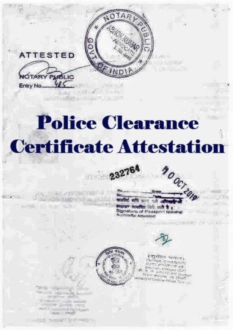 PCC Certificate Attestation for Mozambique in Delhi, India